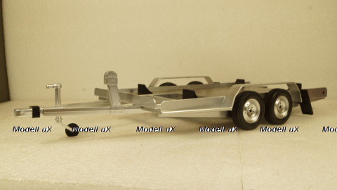 Прицеп автовоз Autotrailer silver, IXO 1:18