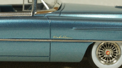 Cadillac Eldorado Biarritz Close top Bahama Blue Metallic 1955, STM55002, Satmp Models 1:43