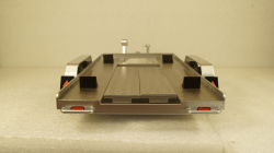 Прицеп автовоз Autotrailer silver, IXO 1:18