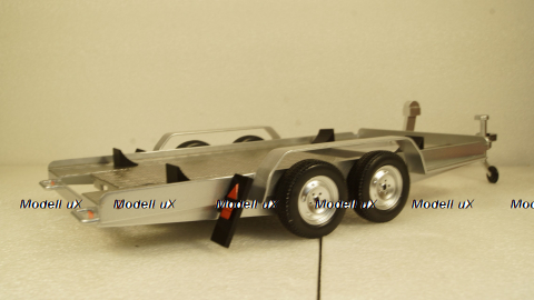 Прицеп автовоз Autotrailer silver, IXO 1:18