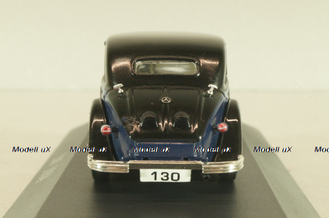 Mercedes-Benz 130 W23 1934, black/dark Blue, Mercedes-Benz-Offizielle Modell-Sammlung #23, Altaya 1:43