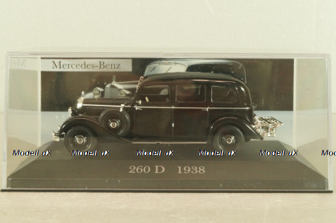 Mercedes-Benz 260 D Pullman (W138) limousine 1938, black, Mercedes-Benz-Offizielle Modell-Sammlung #19, Altaya 1:43