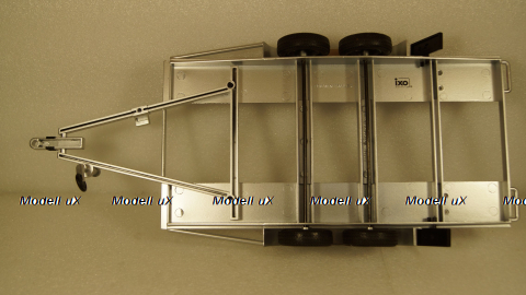 Прицеп автовоз Autotrailer silver, IXO 1:18