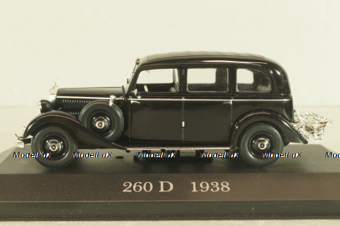 Mercedes-Benz 260 D Pullman (W138) limousine 1938, black, Mercedes-Benz-Offizielle Modell-Sammlung #19, Altaya 1:43