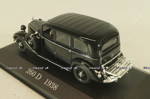 Mercedes-Benz 260 D Pullman (W138) limousine 1938, black, Mercedes-Benz-Offizielle Modell-Sammlung #19, Altaya 1:43