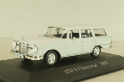 Mercedes-Benz 230 S Universal (W110) 1967, grey, MBOMS012, Altaya, Mercedes-Benz Offizielle Modell Sammlung #12, 1:43