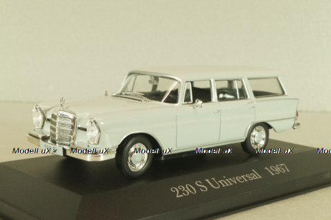 Mercedes-Benz 230 S Universal (W110) 1967, grey, MBOMS012, Altaya, Mercedes-Benz Offizielle Modell Sammlung #12, 1:43