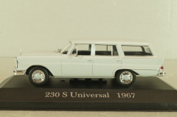 Mercedes-Benz 230 S Universal (W110) 1967, grey, MBOMS012, Altaya, Mercedes-Benz Offizielle Modell Sammlung #12, 1:43