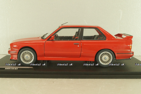 BMW M3 (E30) 1986, red, 1801502, Solido 1:18 (Без картонной коробки)