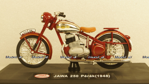 Jawa 250 Perak, dark red, ABR118M-006, Abrex 1:18