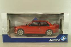 BMW E30 1986, red, 1801502, Solido 1:18