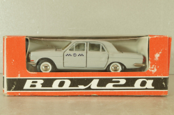 Газ-24 Волга, такси, серая, август 91г., Тантал/Радон 1:43