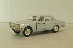 Газ-24 Волга, такси, серая, август 91г., Тантал/Радон 1:43