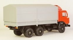 Камаз 5320 с тентом красный/серый, Арек 1:43