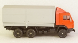 Камаз 5320 с тентом красный/серый, Арек 1:43
