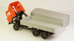 Камаз 5320 с тентом красный/серый, Арек 1:43