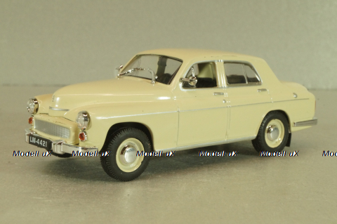Warszawa 203, бежевый, Автолегенды СССР и Соцстран №154, 1:43