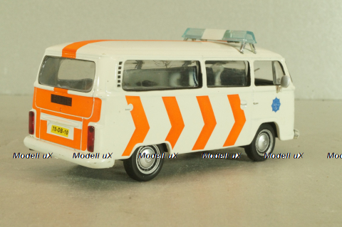 Volkswagen Transporter T2 Police Netherlands 1967, Полицейские машины мира #17, Deagostini, 1:43