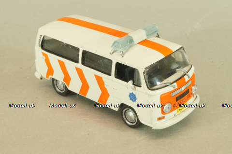 Volkswagen Transporter T2 Police Netherlands 1967, Полицейские машины мира #17, Deagostini, 1:43