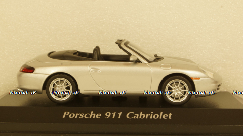 PORSCHE 911 CABRIOLET (996) - 2001 - SILVER, 940061031, Maxichamps 1:43