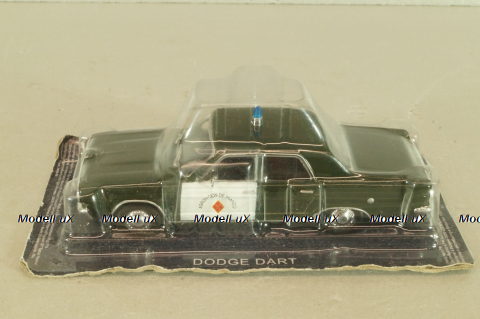 Dodge Dart, Police Spain 1966, green/white, Полицейские машины мира №15 DeAgostini, 1:43