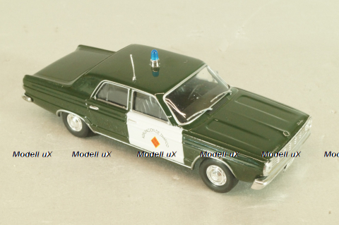 Dodge Dart, Police Spain 1966, green/white, Полицейские машины мира №15 DeAgostini, 1:43