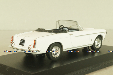 Fiat 1200 Cabriolet 1959, white, Hachette 1:43