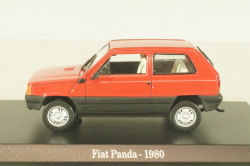 Fiat Panda 1980, red, Hachette 1:43