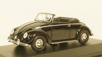 Volkswagen Hebmuller cabriolet 1950, black, built on VW Beetle (Typ 14), 940052130, Maxichamps 1:43