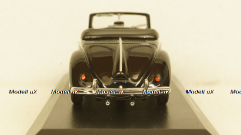 Volkswagen Hebmuller cabriolet 1950, black, built on VW Beetle (Typ 14), 940052130, Maxichamps 1:43