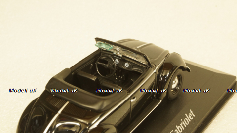 Volkswagen Hebmuller cabriolet 1950, black, built on VW Beetle (Typ 14), 940052130, Maxichamps 1:43