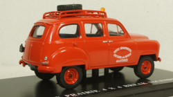 Renault Colorale Prairie 4x4 Break Ambulance service SDIS Red, Hachette 1:43
