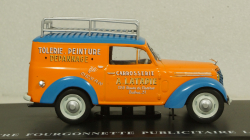 Renault Juvaquatre Advertising Van Latapie orange / blue, Hachette 1:43