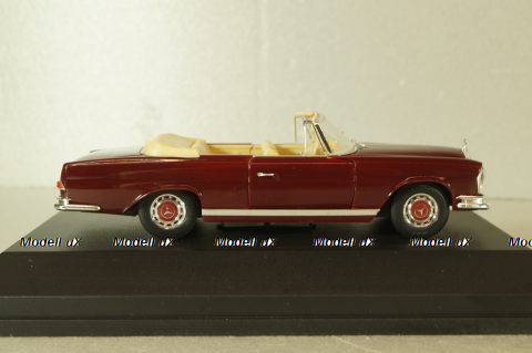 Mercedes-Benz 220 SE Cabriolet (W111) 1965, dark red, 4311, Faller 1:43