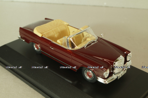 Mercedes-Benz 220 SE Cabriolet (W111) 1965, dark red, 4311, Faller 1:43