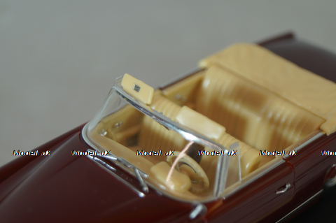 Mercedes-Benz 220 SE Cabriolet (W111) 1965, dark red, 4311, Faller 1:43