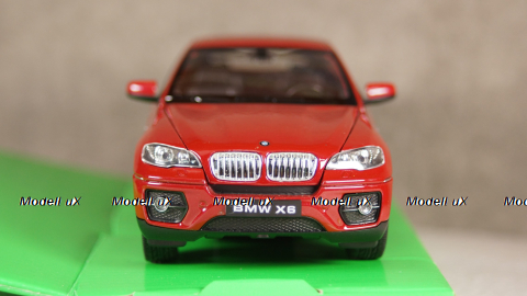 BMW X6 (E71) 2008, dark red, WEL24004rt, Welly 1:24