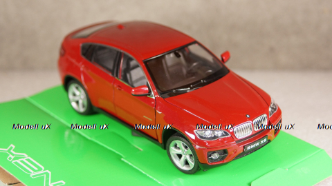 BMW X6 (E71) 2008, dark red, WEL24004rt, Welly 1:24