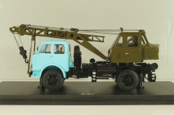 К-67 Автокран на шасси Маз-500 1965, голубой/хаки, SSM1610, SSM 1:43