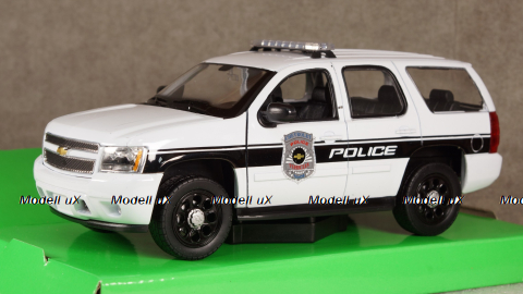 Chevrolet Tahoe Police 2008, WEL22509WP-W, Welly 1:24