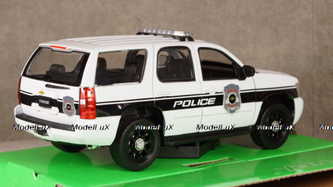 Chevrolet Tahoe Police 2008, WEL22509WP-W, Welly 1:24