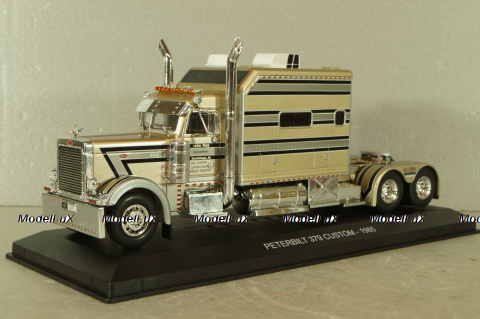 Peterbilt 379 Custom 1985 beige with silver strips Truck Tuning Collection 20, Hachette 1:43