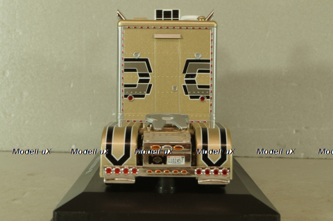 Peterbilt 379 Custom 1985 beige with silver strips Truck Tuning Collection 20, Hachette 1:43