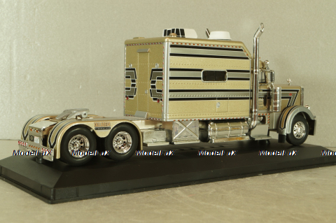 Peterbilt 379 Custom 1985 beige with silver strips Truck Tuning Collection 20, Hachette 1:43