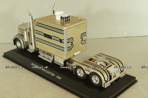 Peterbilt 379 Custom 1985 beige with silver strips Truck Tuning Collection 20, Hachette 1:43