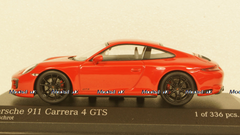 PORSCHE 911 (991.2) CARRERA 4GTS 2017 RED, 410067320, Minichamps 1:43