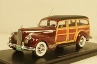 Packard 110 Deluxe Wagon 1941 darkred/black, NEO44651, Neo 1:43