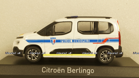 Citroen Berlingo 2020 Police Municipale w/stripping, 155768, Norev 1:43
