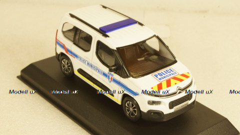 Citroen Berlingo 2020 Police Municipale w/stripping, 155768, Norev 1:43
