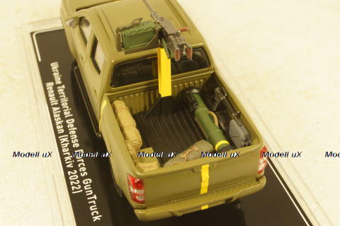 Renault Arkana Ukraine Territorial Forces Gun Truck (Kharkiv 2022), TruckTyr 1:43